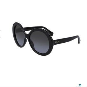 Salvatore Ferragamo Oversize Round Sunglasses